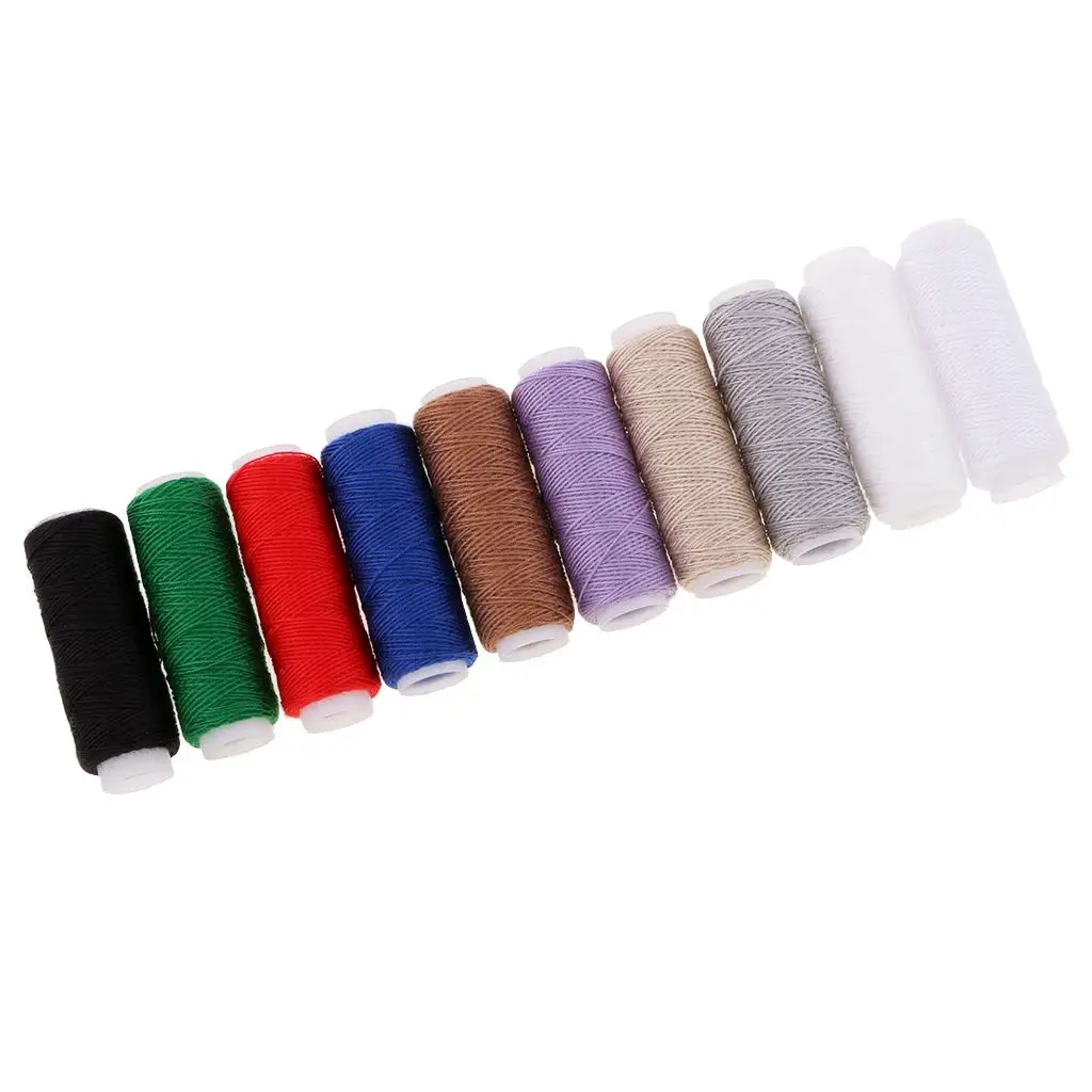 10 Spools Leather Jeans Sewing Thread Strong for Hand / Machine