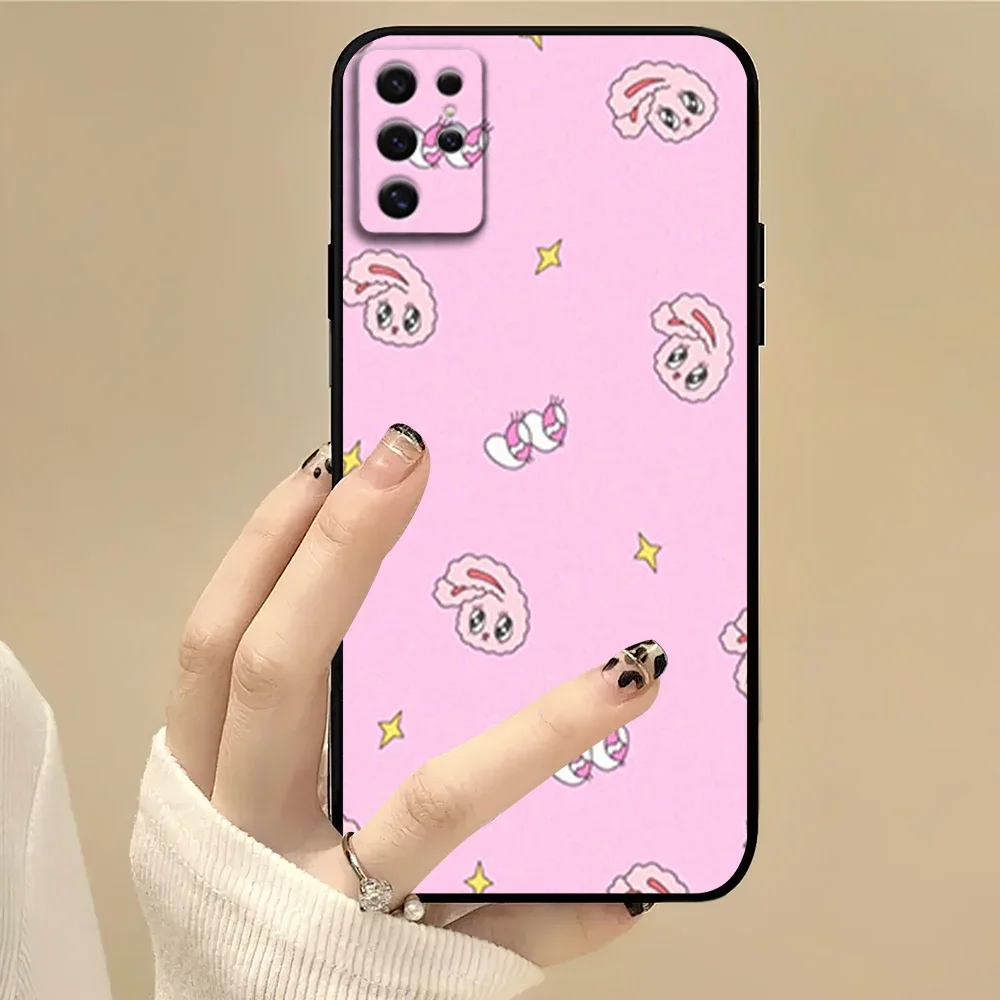 Funda de teléfono con bonito conejito de dibujos animados para Samsung S22 S23 A73 A72 A71 A54 A53 E carcasa suave de Color Ultra