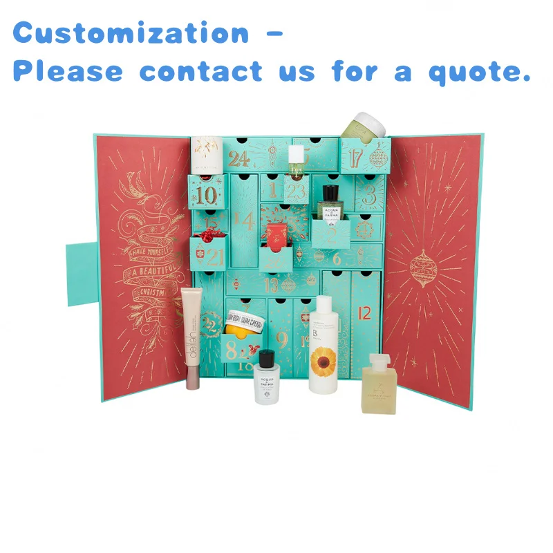custom.Beauty Advent Calendar Box Cosmetic 24 Days Skincare Advent Calendar Makeup