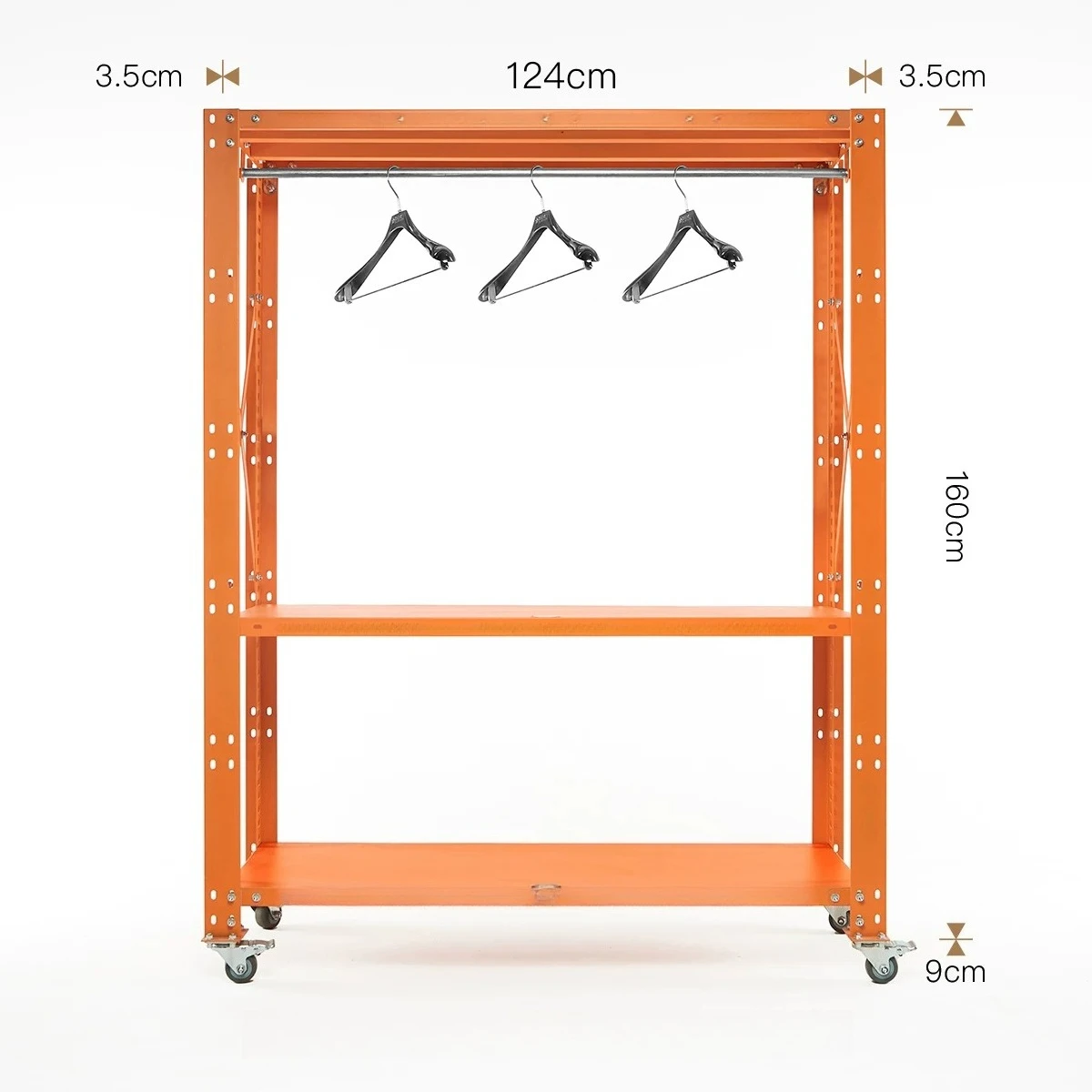 Industrial Wind Heavy Duty Multi-layer Display Cabinet Dopamine Metal Retro Storage Rack Open Shelf