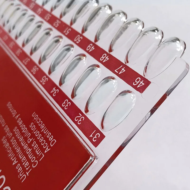 Nail Swatches 60 Tips Display Card Professional False Fake Nail Accessories UV Gel Color Display Chart for Manicure Tool