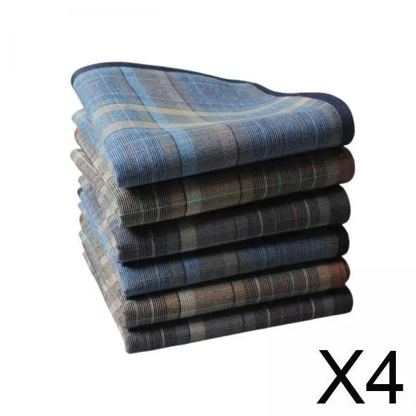 4 × 6 × مناديل للرجال هدايا للرجال مقاس 16 بوصة مخططة #1