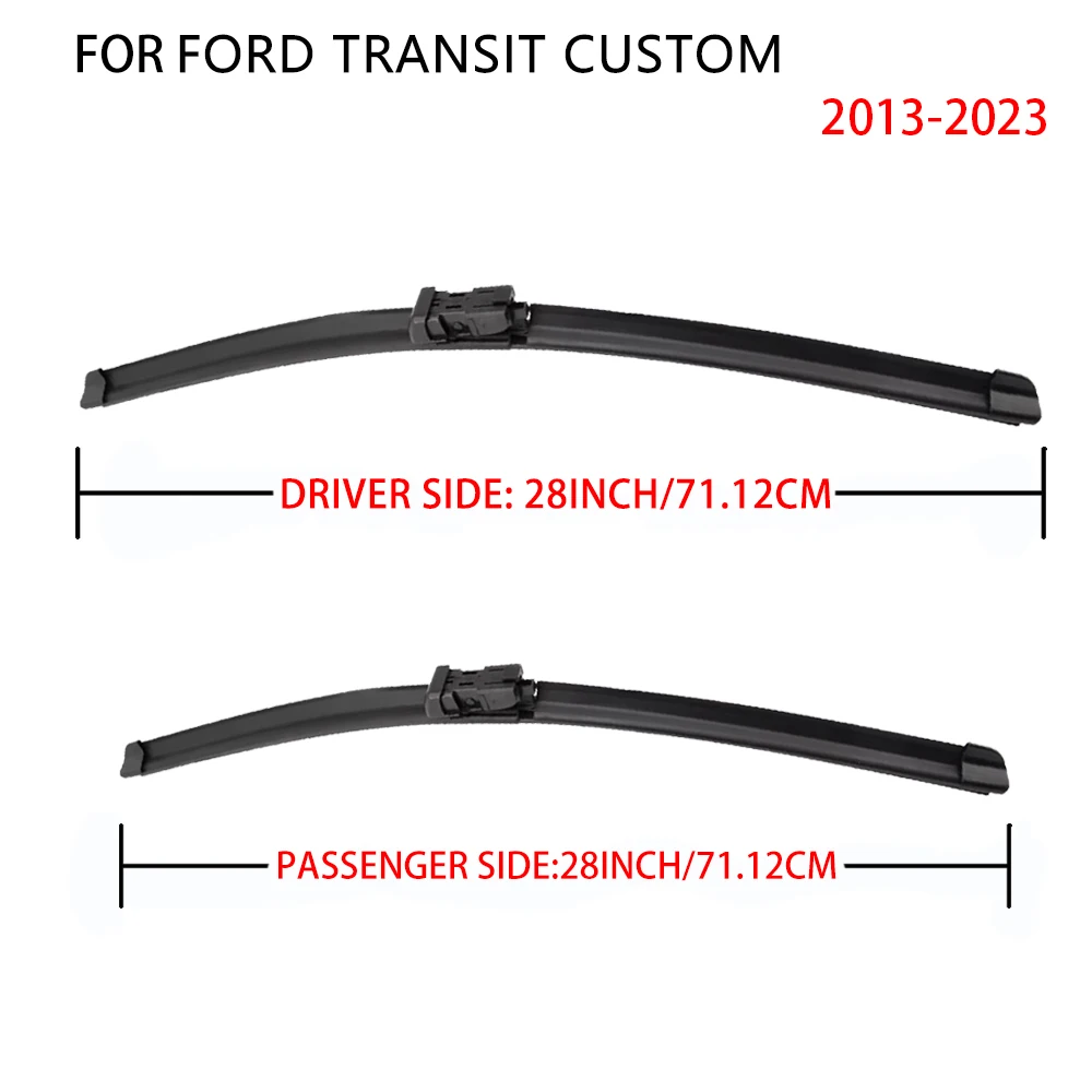 لسيارة Ford Transit (VH، VJ، VM، VO، Custom، Courier) 2001-2024 شفرة ممسحة السيارة الأمامية، شفرات ممسحة الزجاج الأمامي للسيارات KOSOO