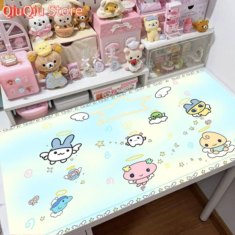 

Vintage Cartoon Tamagotchi Kawaii PU Leather Desk Mat | XXL Waterproof Office Study Mouse Pad for Girls Cute Lovely Dining Decor