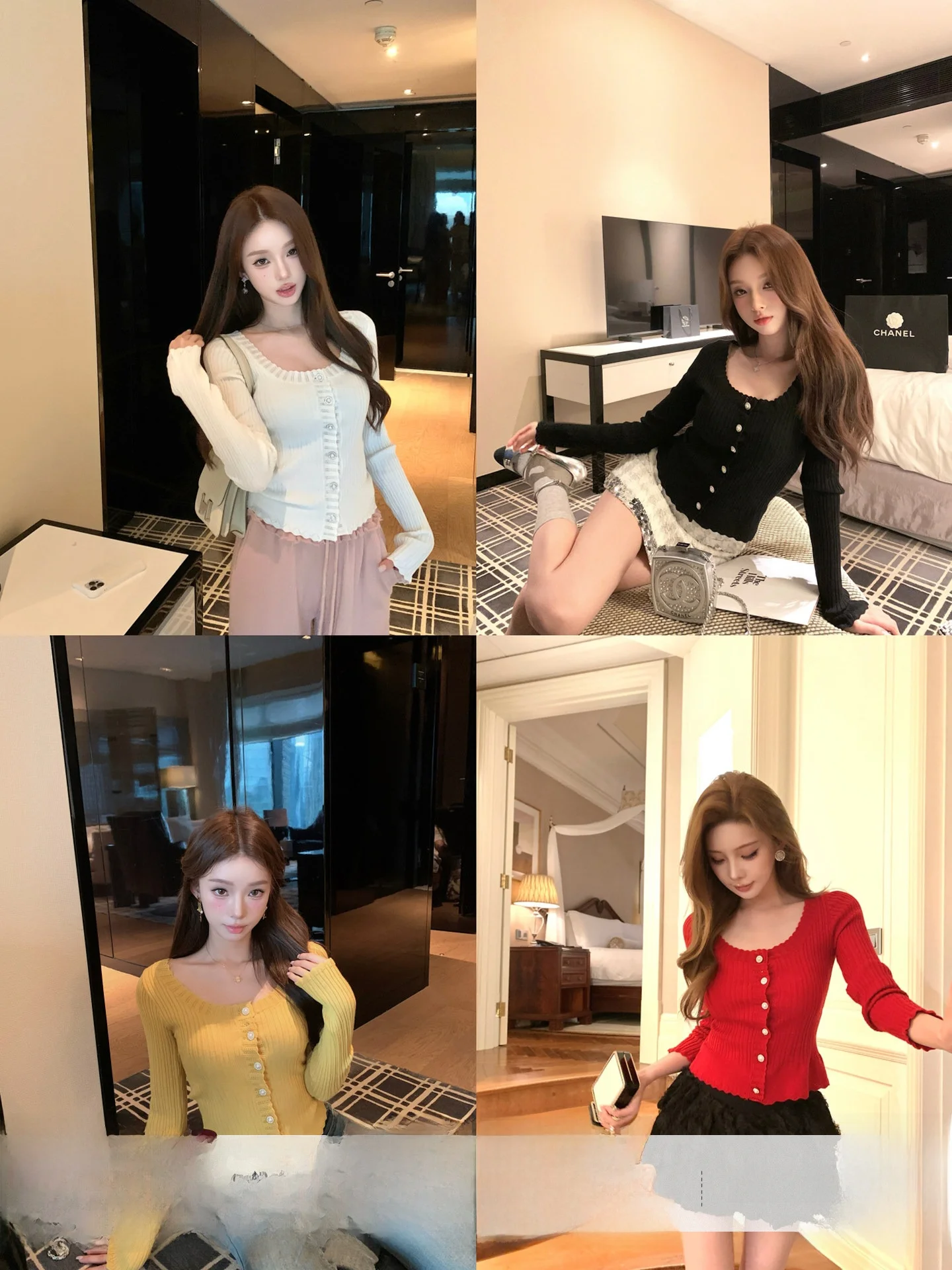 

Вязаный свитер Qiu Rouyao с длинными рукавами, облегающий женский топ с U-образным вырезом, из полиэфирного волокна, с V-образным дизайном, стандартной длины, для повседневной носки