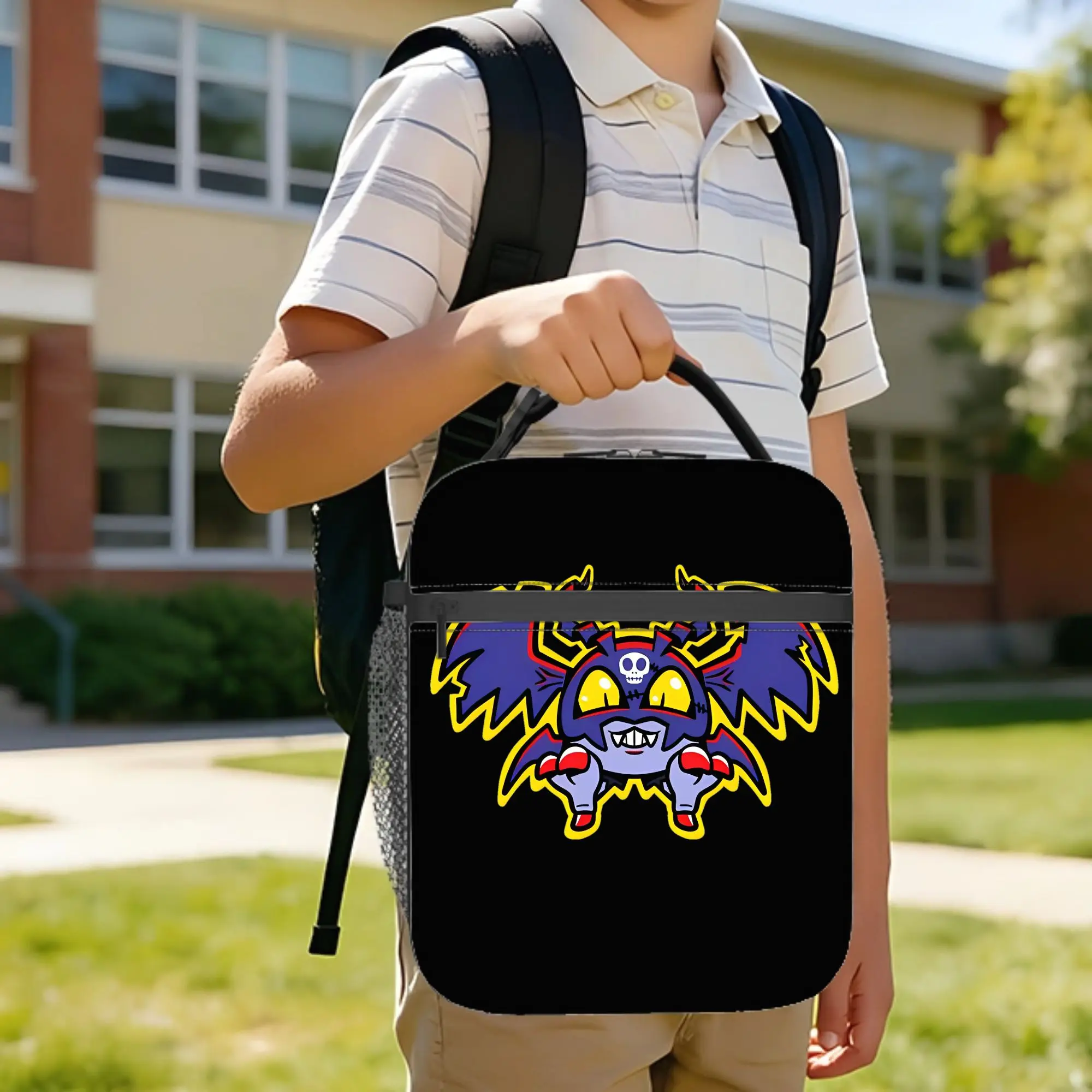 Demi Devimon Digital Monsters Insulated Lunch Bag Digimon Anime Lunch Container Thermal Bag Lunch Box Tote College Food Bag