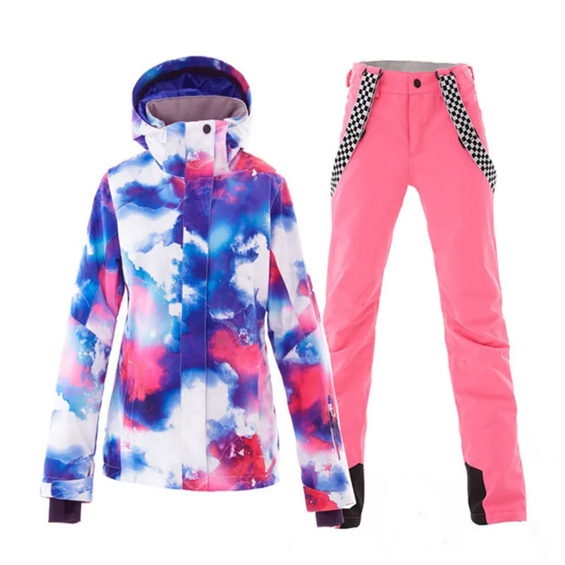 

Waterproof Skiing Jacket and Pant Suit for Women, Snow Clothing, Outdoor Wear, Snowboarding Suit Sets, Winter Costumes, SMN, 10K