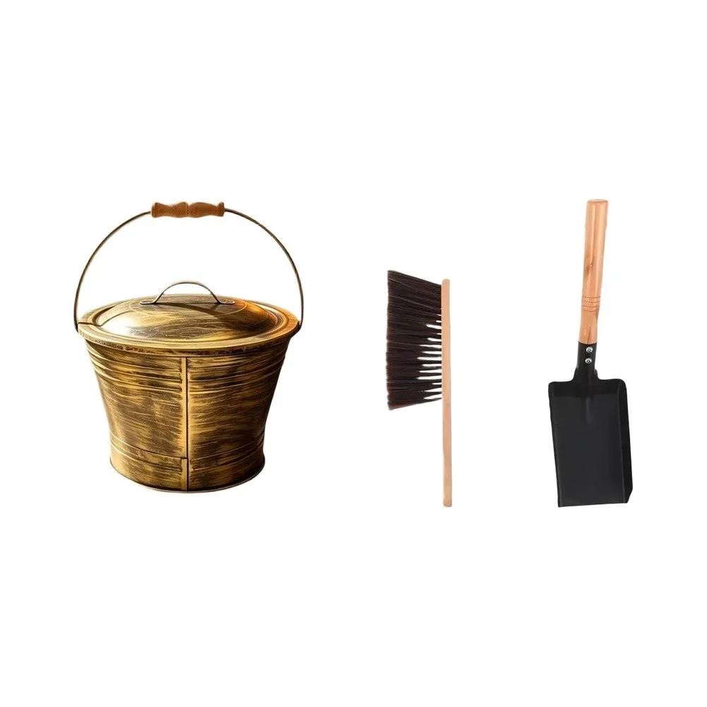 Essential Fireplace Cleaning Tools Fireplace Tools Wood Stove Tools Fireplace Cleaning Set Sturdy Iron Construction