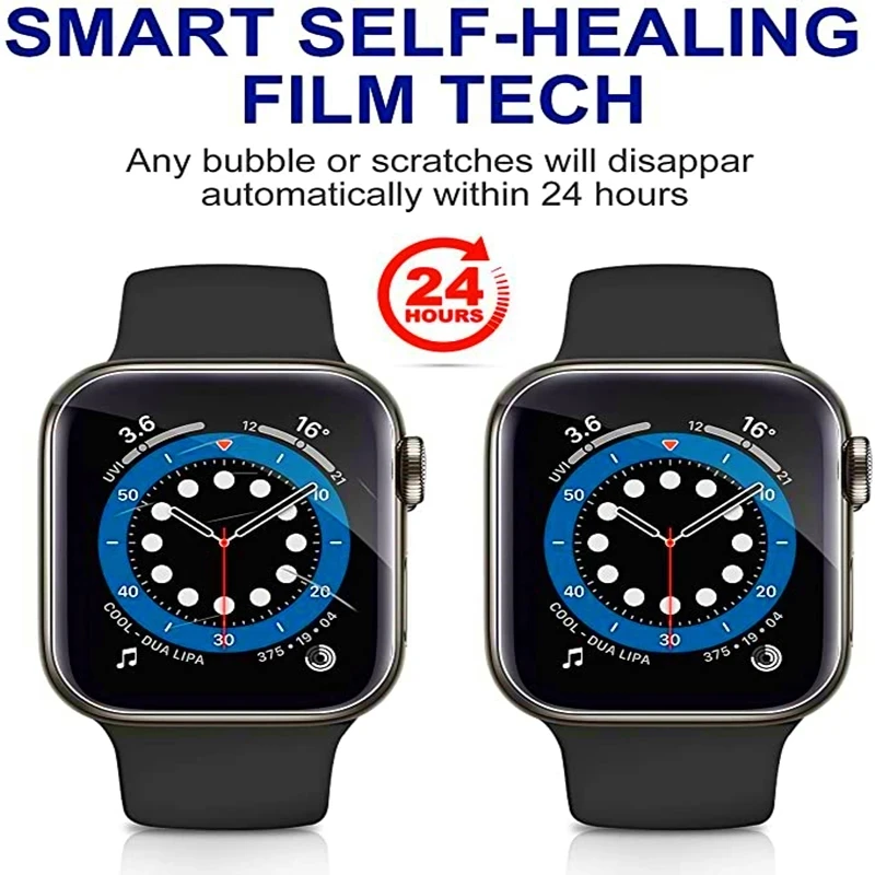 Protective Film For Apple Watch Ultra 2 49mm 9 8 7 45mm 41mm 6 5 4 SE 44MM 40MM 3 2 38MM 42MM Screen Protector Soft Tpu Film