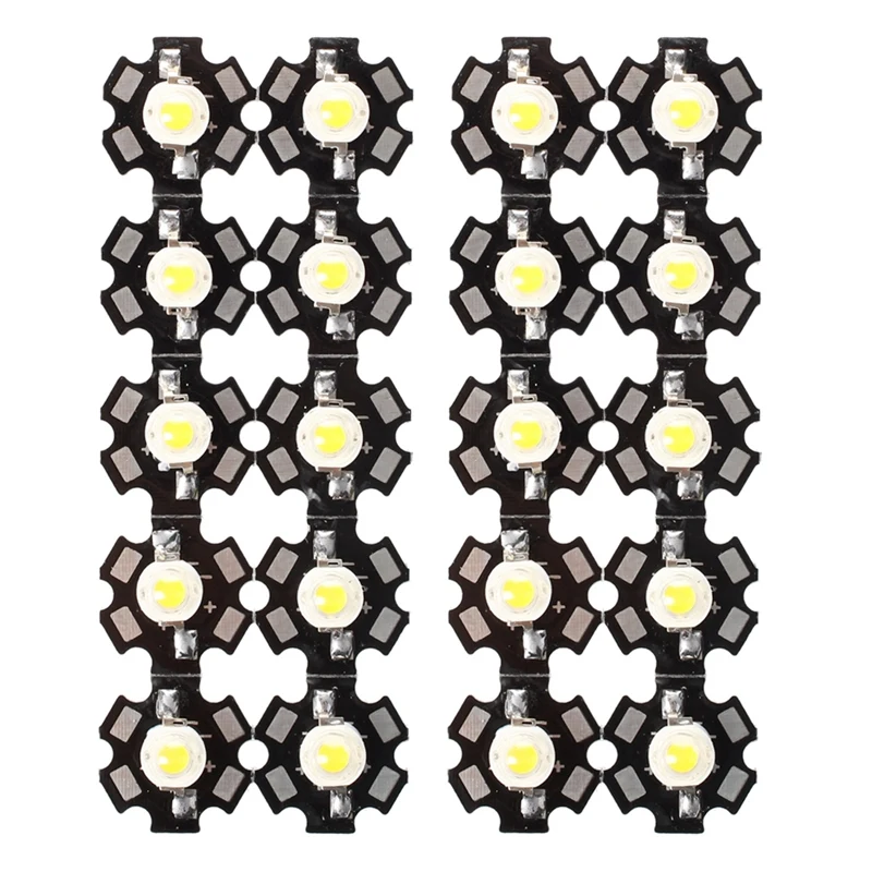 

20 Pieces 3W High Power Warm White LED Light Lamp Bulbs