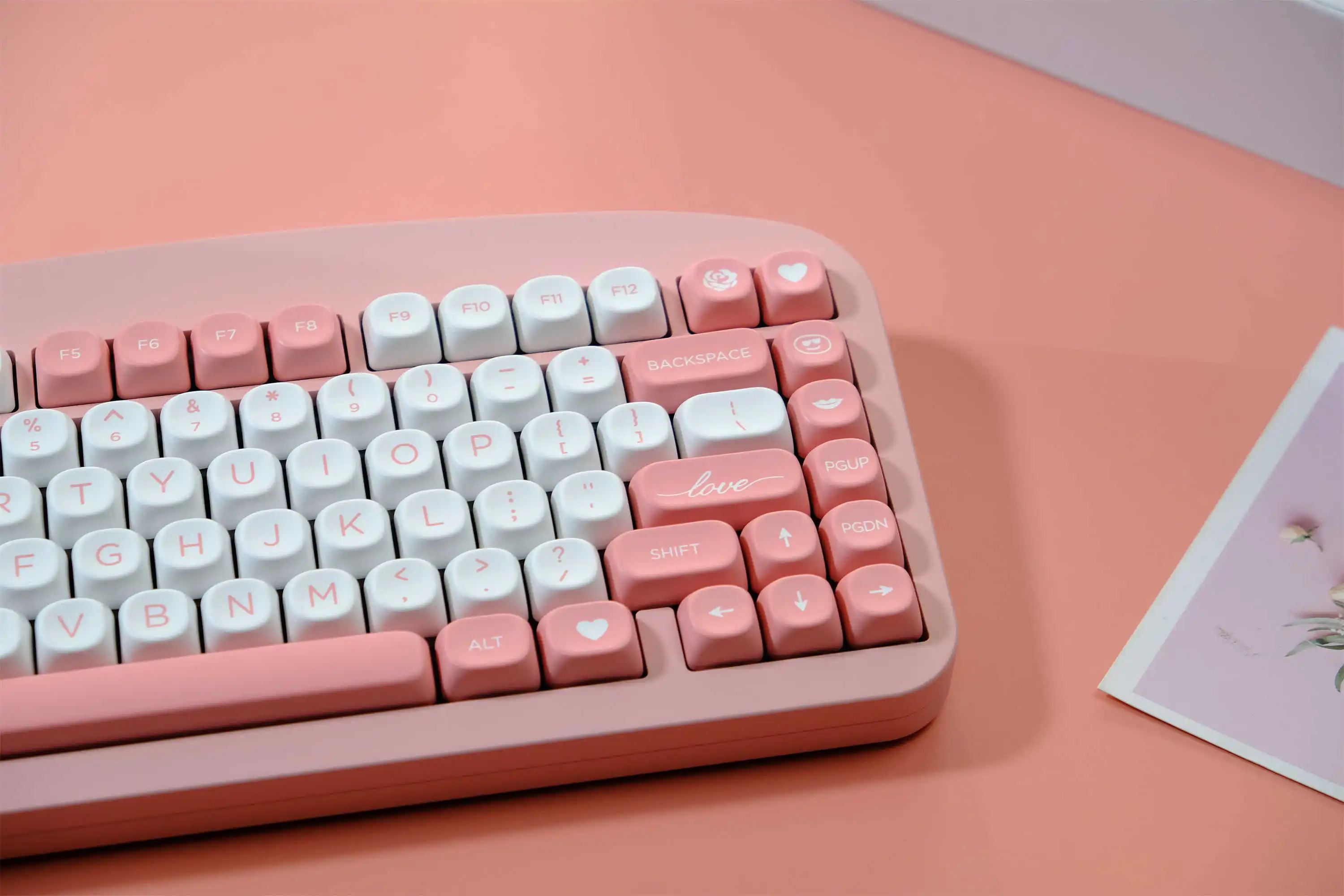 GMK-teclas personalizadas para teclado mecánico, accesorio para el Día de San Valentín, 126 teclas, PBT, MOA Profile DYE-SUB