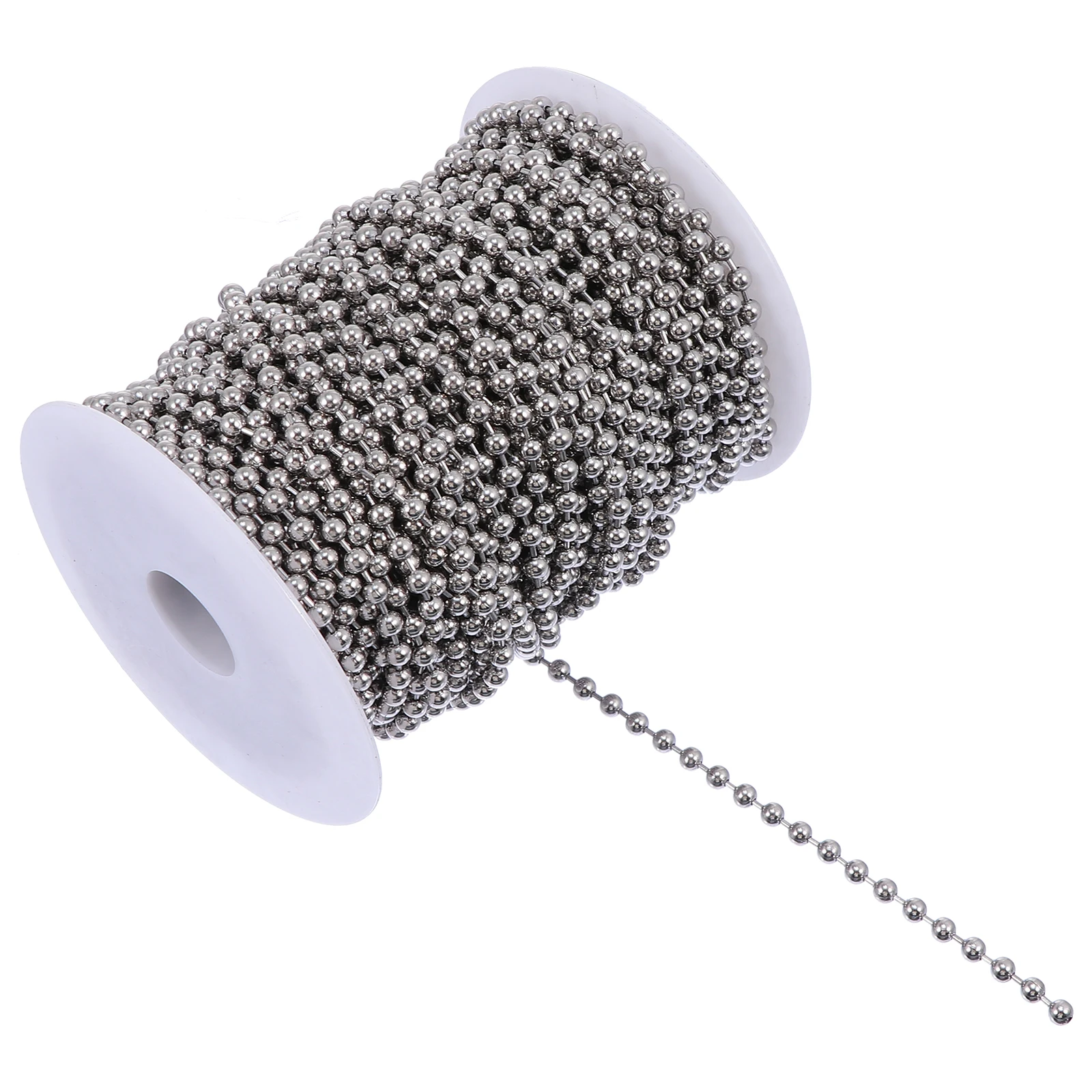 

Stainless Steel Bead Chain 30M 4 5mm Diameter Cuttable Beaded Pull Chain for Roller Blind Necklace Chains Jewelry Making