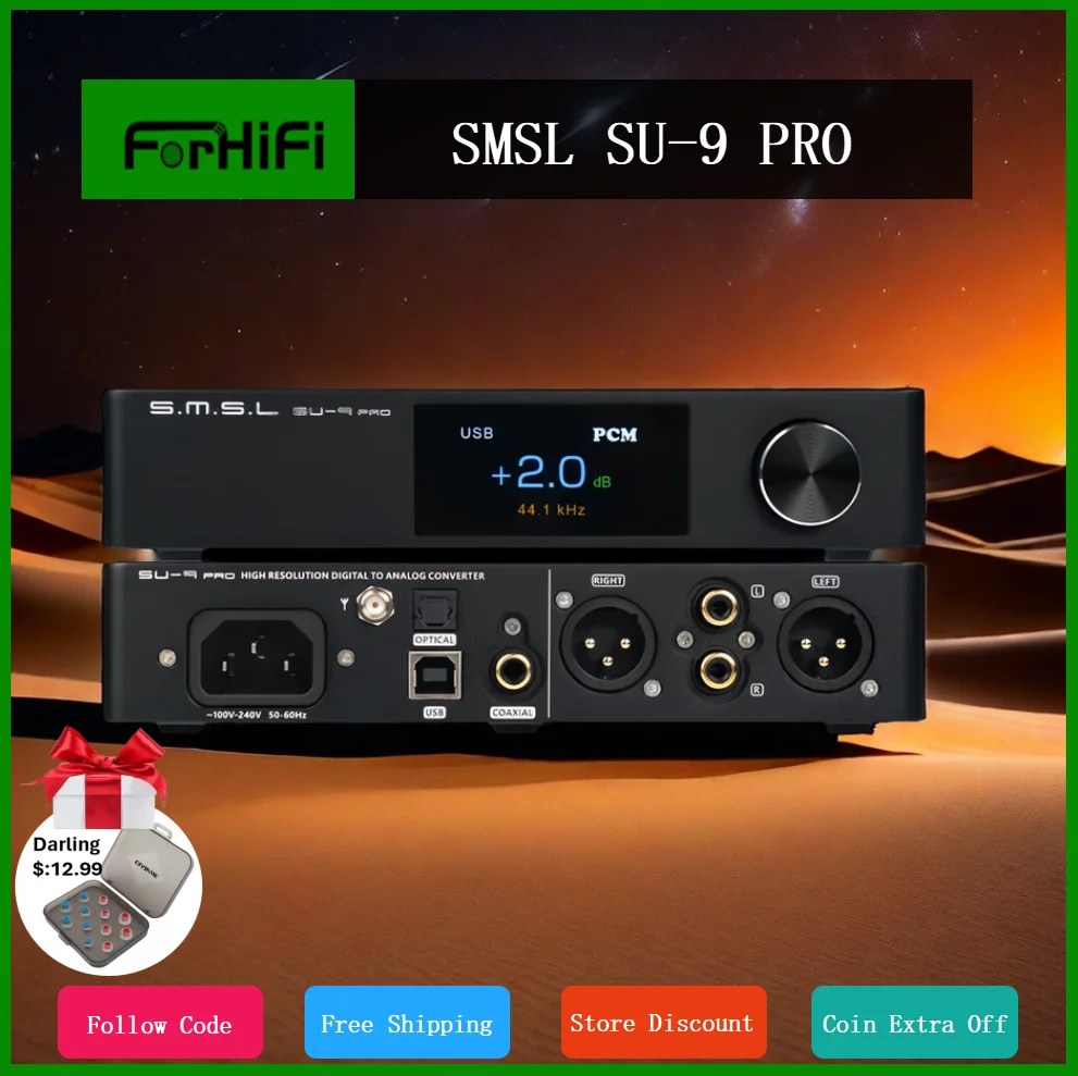 

SMSL SU-9 PRO высокопроизводительный аудио декодер ES9039MPRO, чипы DAC, усилитель MQA-CD Bluetooth5.0 LDAC PCM768 DSD512 SU9 PRO