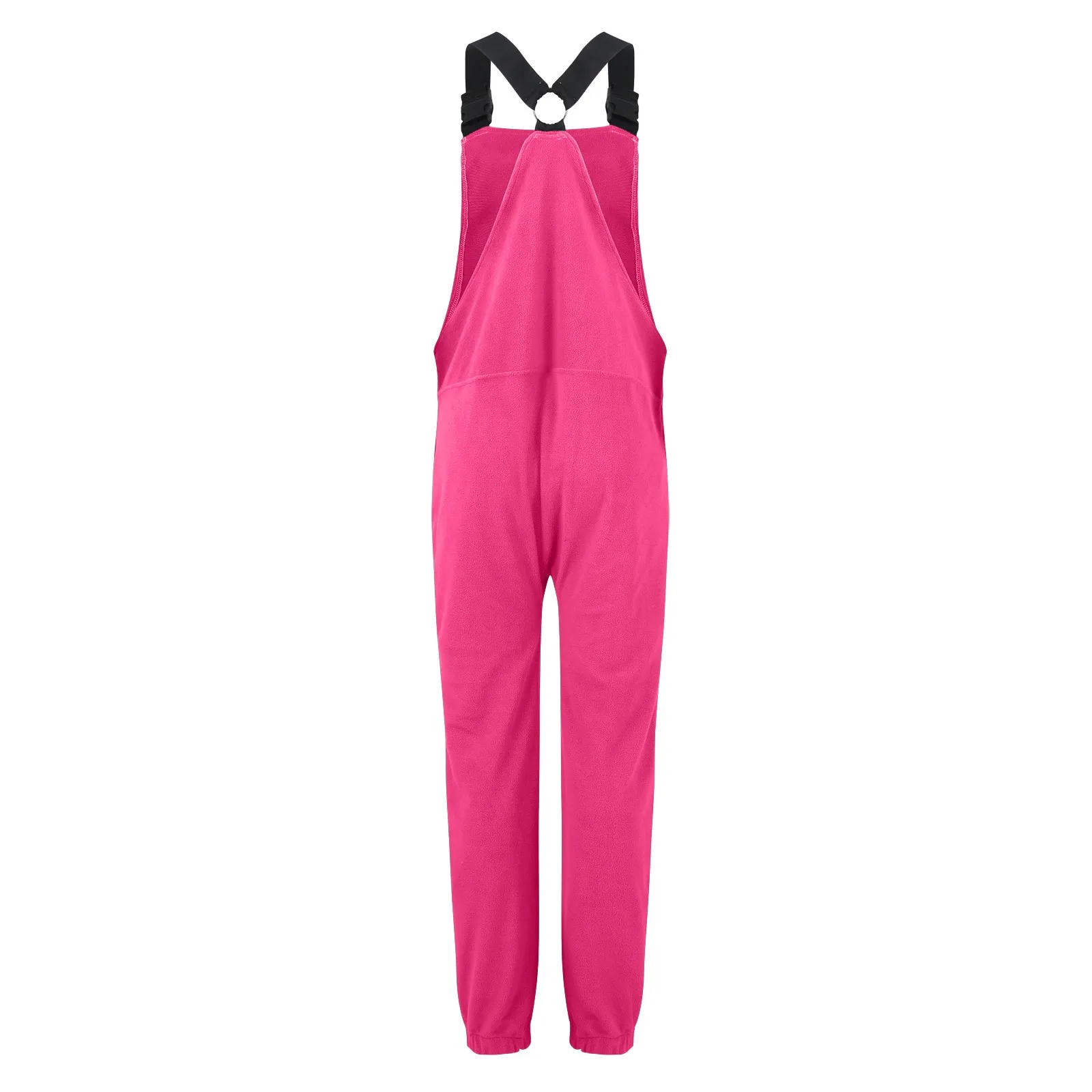 Damesoveralls Fleece Eendelige slabbetjes Jumpsuits Tuinieren werken cargobroek Warme winter Fuzzy skibroek Pantalones De Mujer