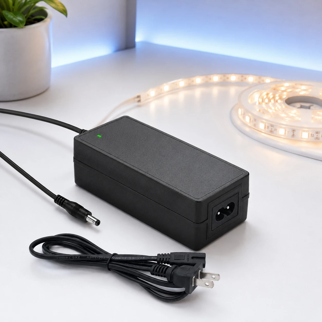 12V 10A Power Supply Adapter 120W AC 100-240V to DC Converter 5.5x2.5mm Plug for LED Strip CCTV 3D Printer LCD Monitor Router