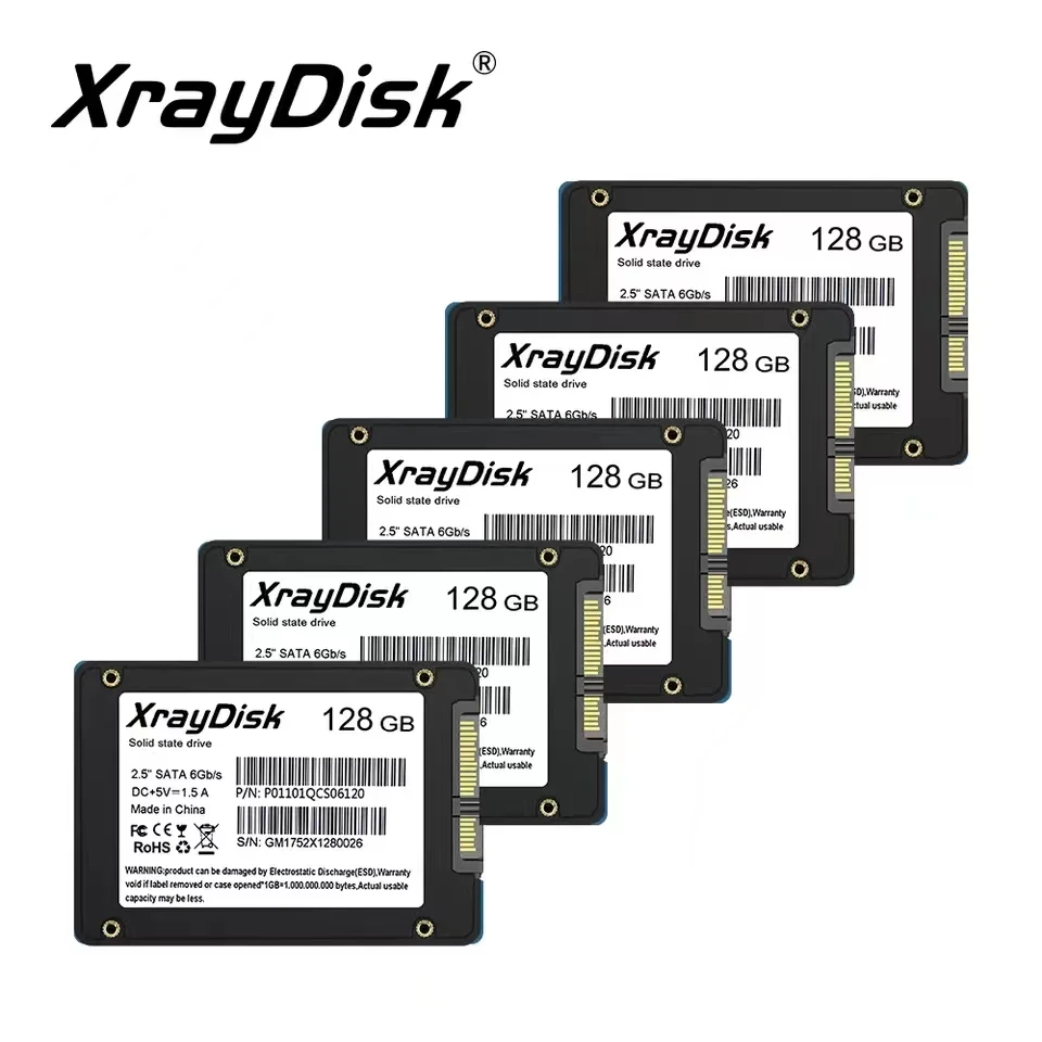 XrayDisk-デスクトップおよびラップトップ用の128インチ内蔵SSD,SATA 3,256GB,512GB x 5 GB,2.5 GB,GB x 5 GBディスク