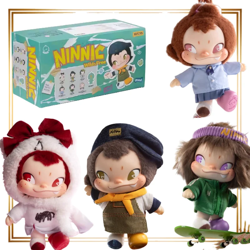 52 لعبة NINNIC الحرية ليس لها نمط ثابت صندوق أعمى شائك الشعر طفل أفخم المفاتيح هدية الكريسماس أنيمي اللعب دمية الطرفية