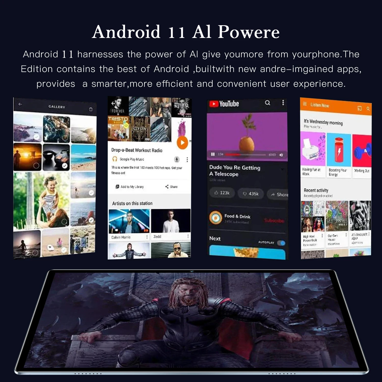10,1-дюймовый восьмиядерный процессор Android 11, 4 ГБ + 64 ГБ, аккумулятор 5000 мАч, 1280x800, сенсорный экран IPS FHD, камера 2 МП + 5 МП, Bluetooth