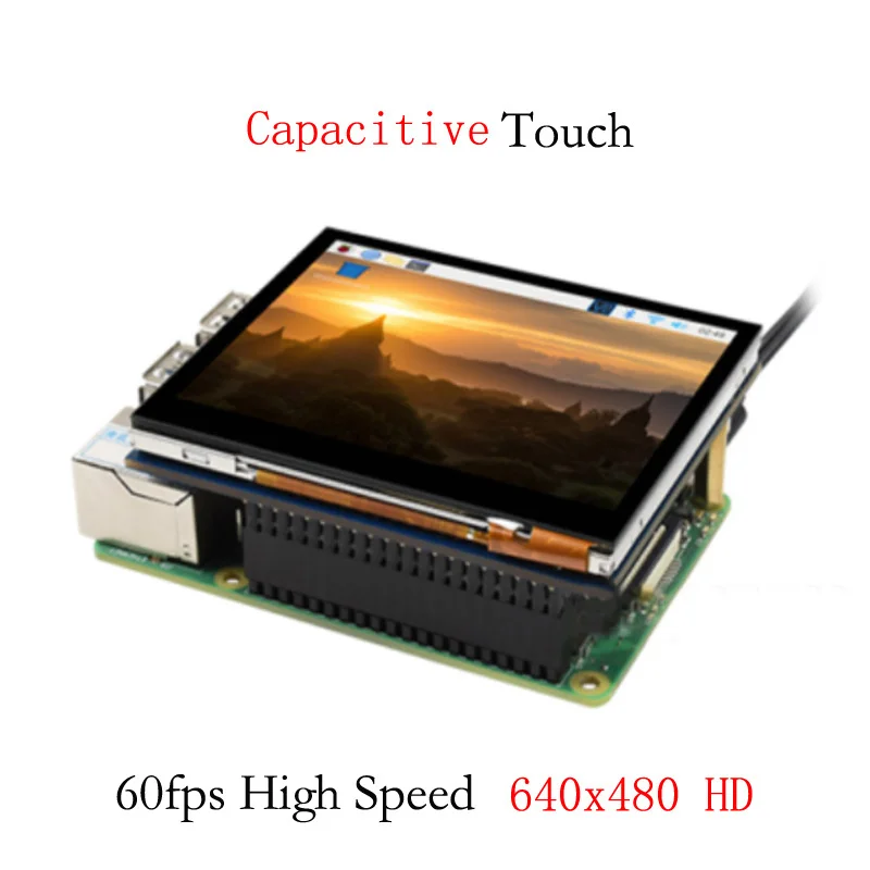 Display touchscreen Raspberry Pi da 3,5 pollici LCD touch capacitivo DPI 640×480