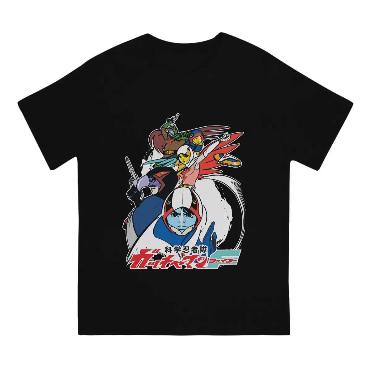 Kagaku Ninja-Tai Gatchaman Planets Ninja T Shirt Harajuku Gothic Men's Tshirt O-Neck Streetwear