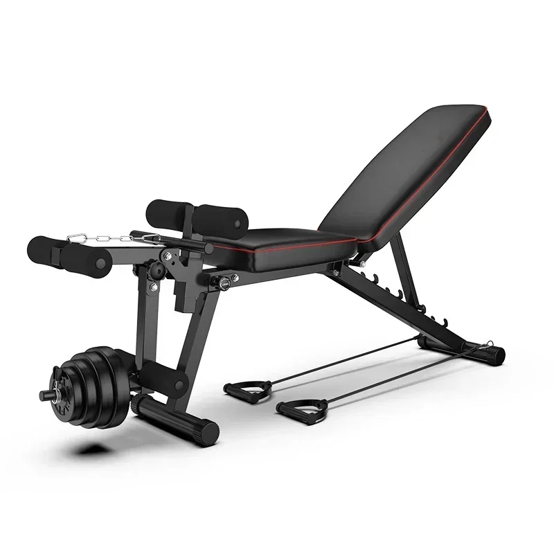 Upgrade Dumbbell Bench Chair Multifunctional Sit-ups Board Indoor Fitness Chair Abdominal Barbell Bench Press Bench Fitness Equi