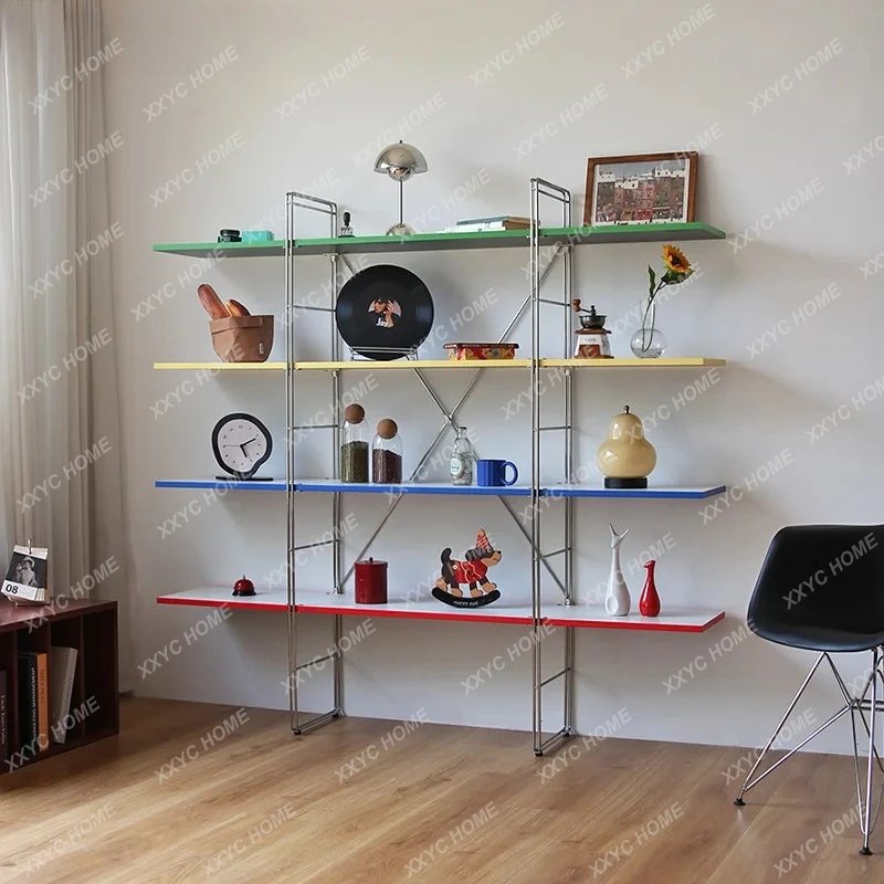 

Многоярусная напольная стеллажная система из нержавеющей стали LMedieval для хранения и демонстрации товаров.