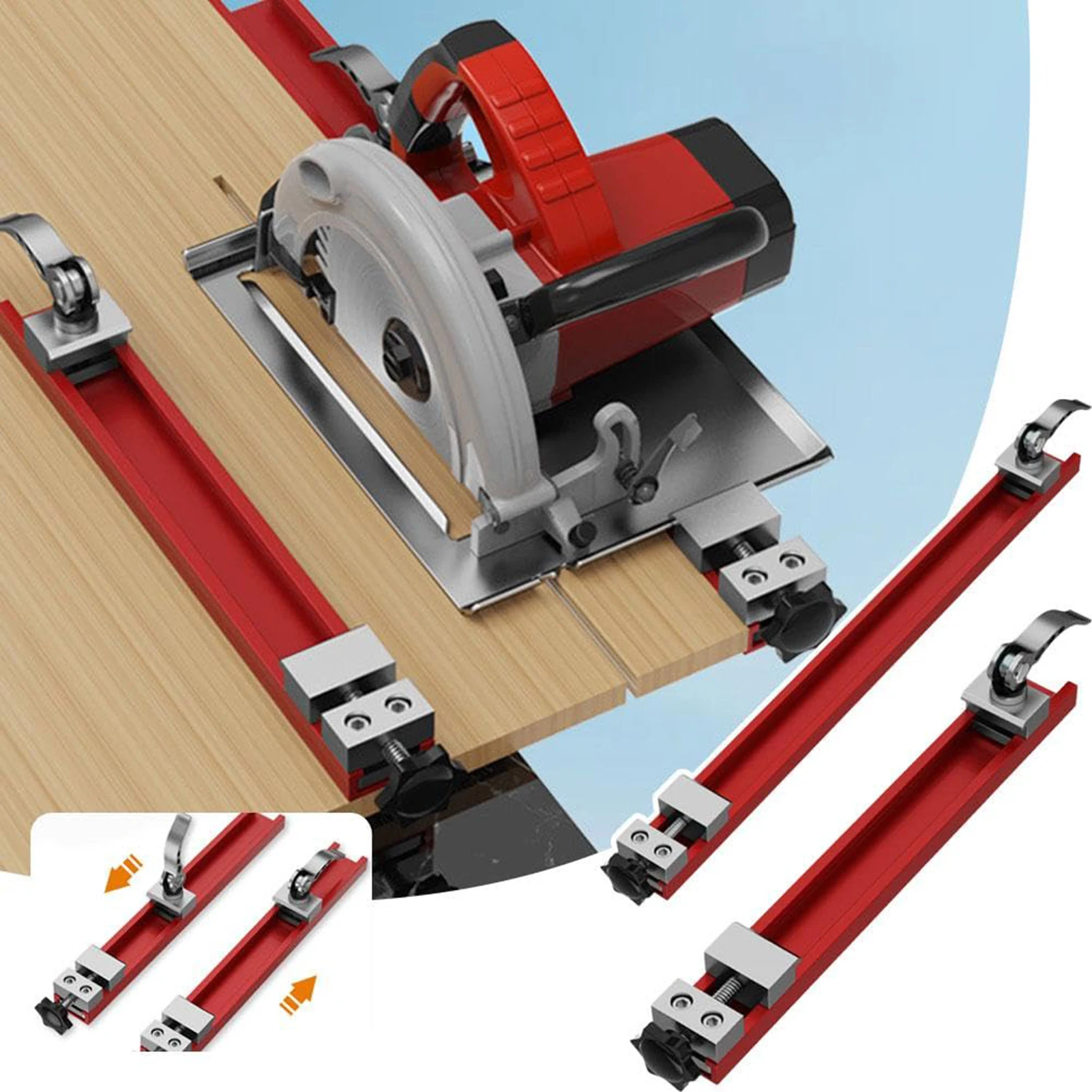 

Universal Saw Fence Base Plate Aluminum Alloy Cutting Machine Fence for Woodworking & Plywood Trimming