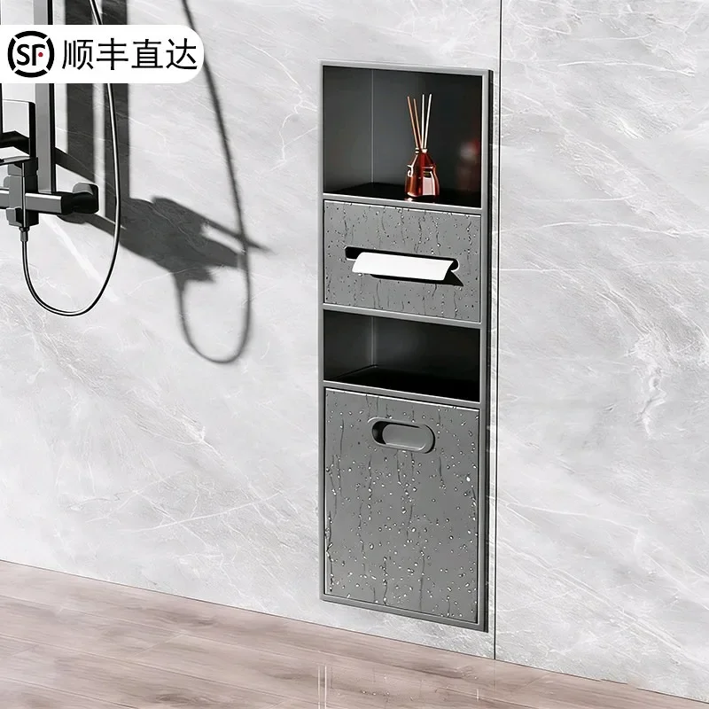 Huan Shang stainless steel niche embedded custom living room bathroom bathroom toilet niche cabinet