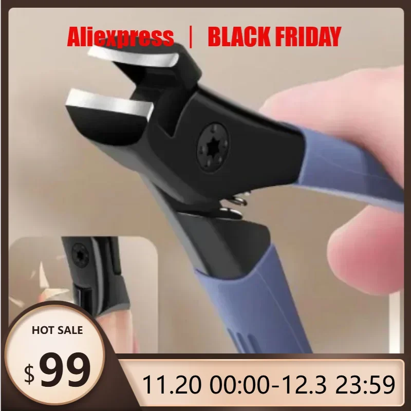 2023 Newest Anti-Splash Nail Clippers Single Nail Clipper Thick Hard Special Nail Trimmer Large Size Household Thick Nails