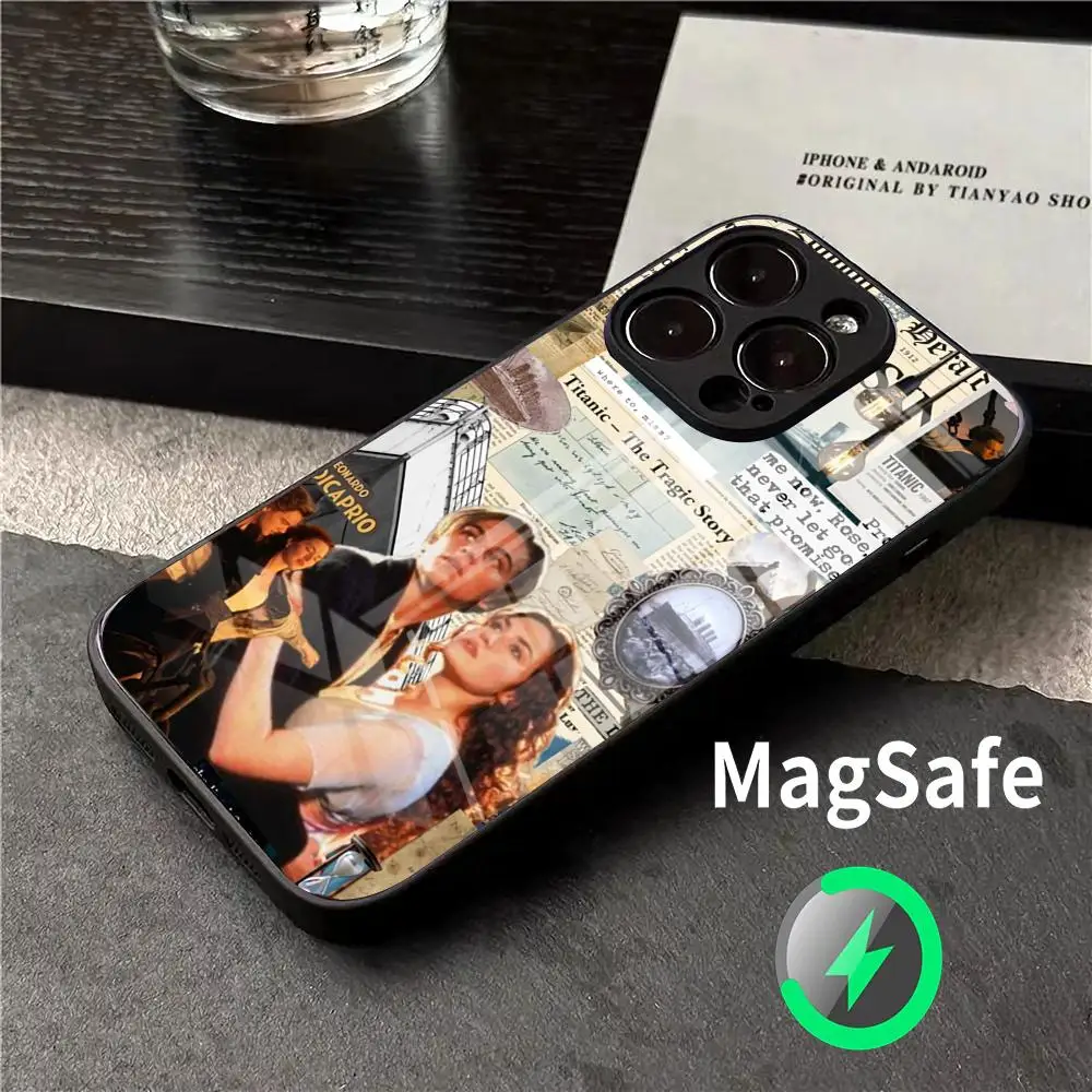 Classic Movie T-titanic Phone Case For IPhone 16 15 14 13 12 11 Pro Max 13mini 12mini Magsafe Glass Cover