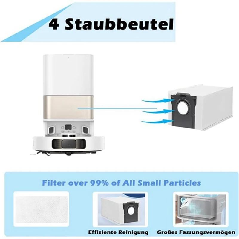 ABKP-For Dreame L10s Pro Ultra Heat/X30 Ultra/X30 Pro/Mova E30 Ultra Robot Vacuum Cleaner Cleaning Kit