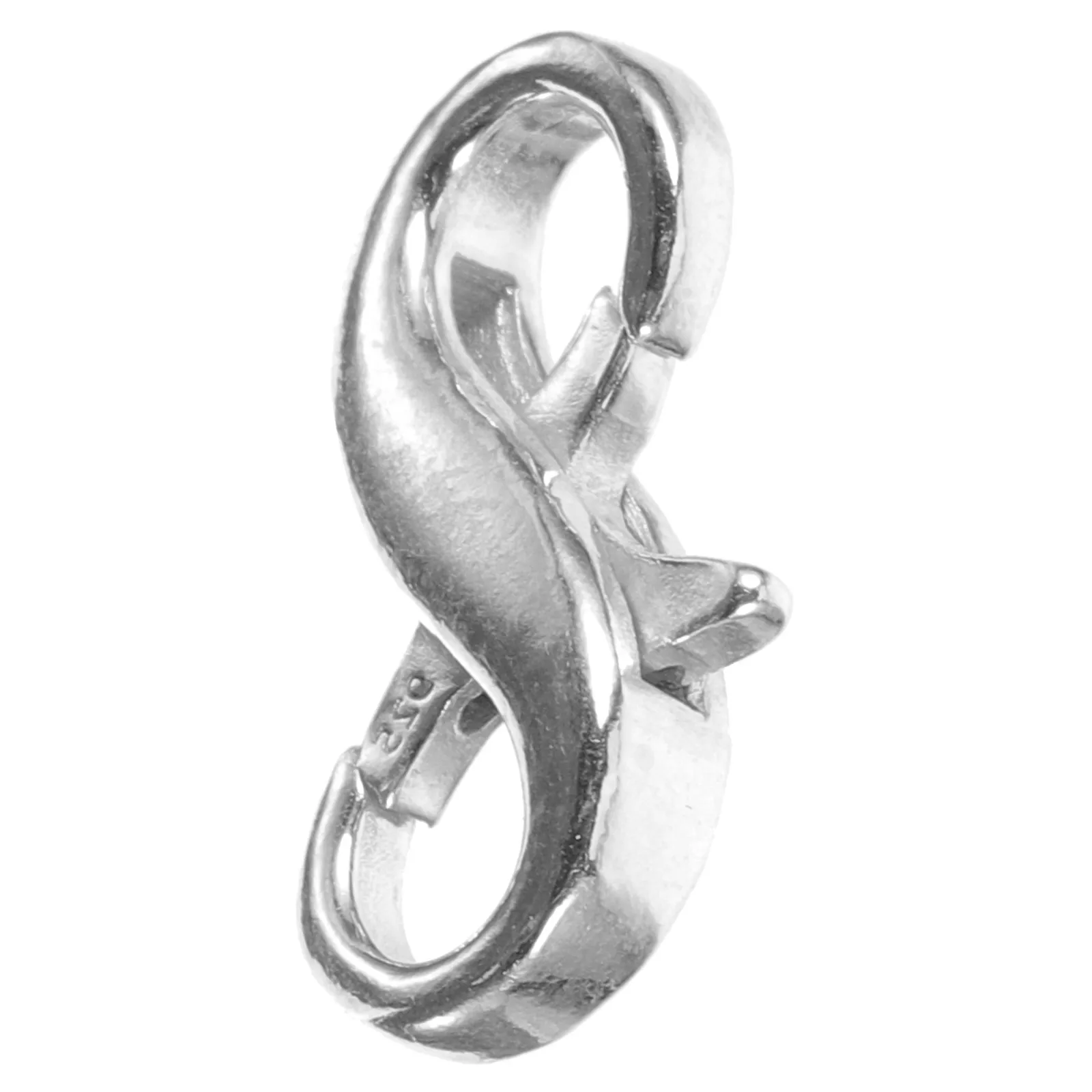 Collana con fibbia Chiusura in argento sterling Aragosta Connettore fai da te Catena di gioielli di piccole dimensioni Argento 925 con doppia apertura Chiusure in metallo