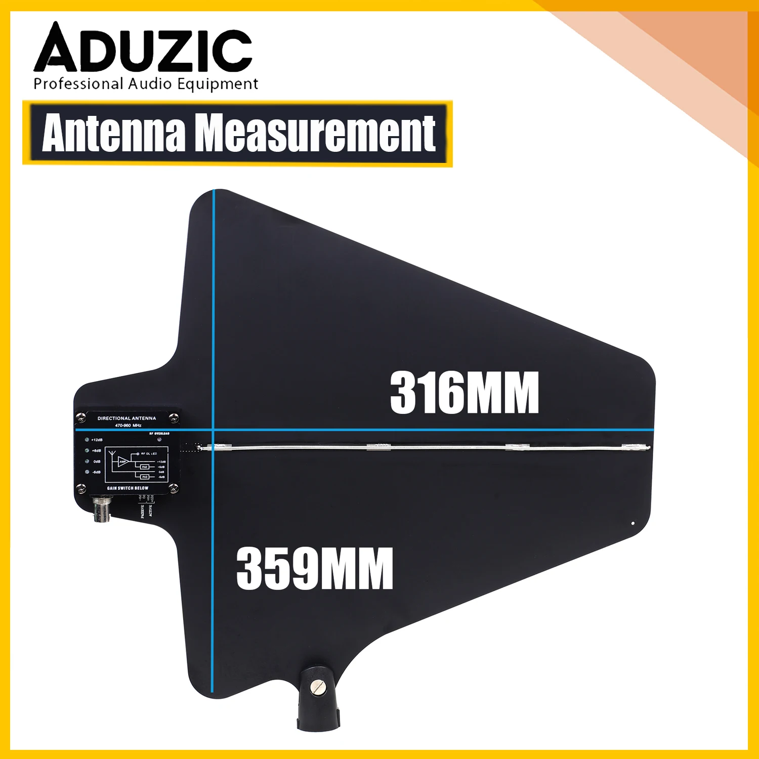 ADUZIC UA844 Signaalverdeler UHF Antena RF Signaalsplitter Voor Alle Draadloze Microfoon 450-960MHZ Antenne Distributiesysteem UA874