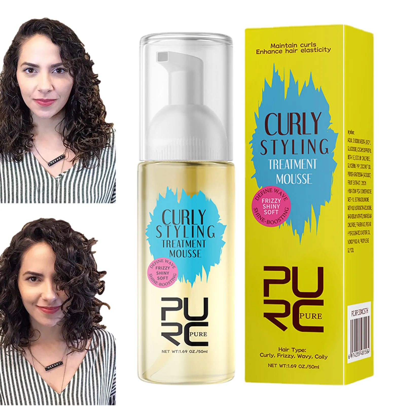

Hair Styling Mousse Foam Curly Hair Mousse To Comb Refresh And Repair Your Damaged Hair Natural Hair Mousse Nourishes Hair Locks