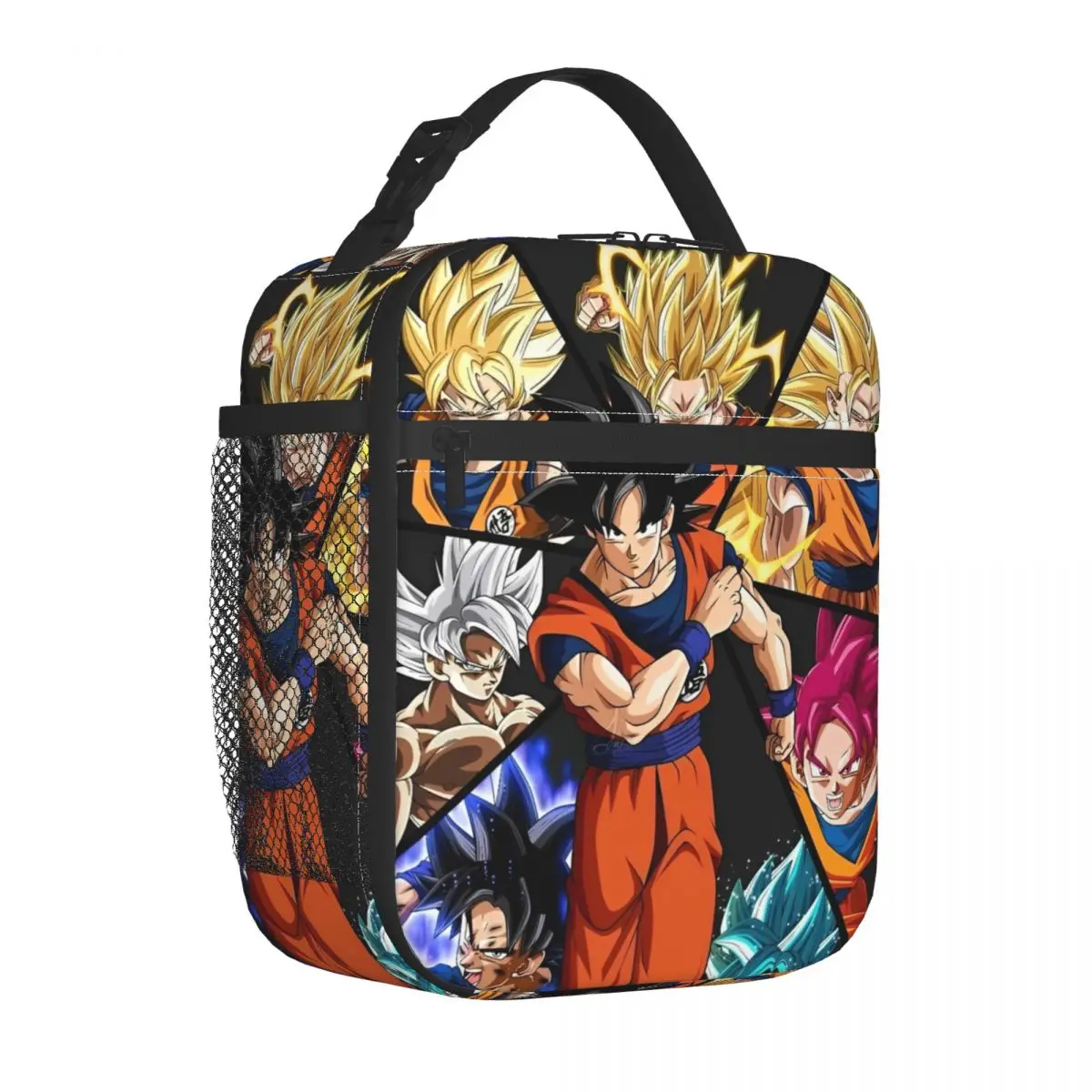 Dragon Ball Z DBZ Goku Insulated Lunch Bag Thermal Bag  Meal Container Anime Large Tote Lunch Box Food Storage Bags College