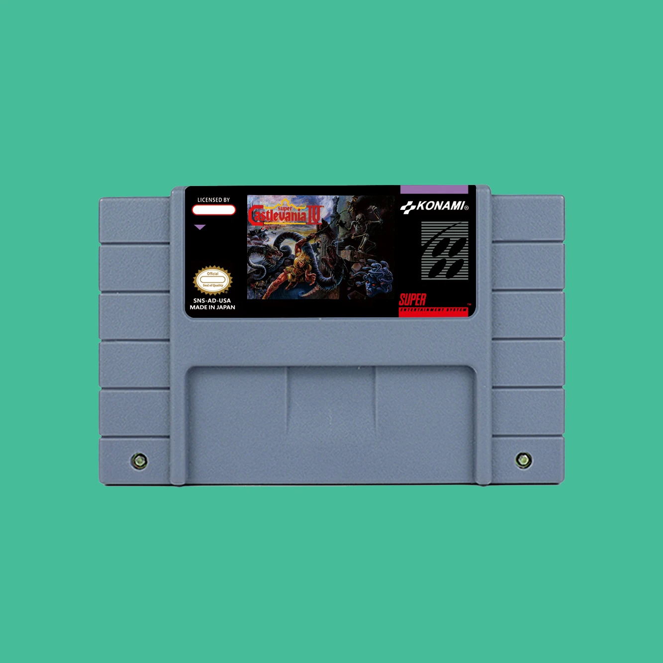 Juego de acción para Super Castlevania IV - Cartucho versión EE. UU. o EUR disponible para consolas de juegos SNES