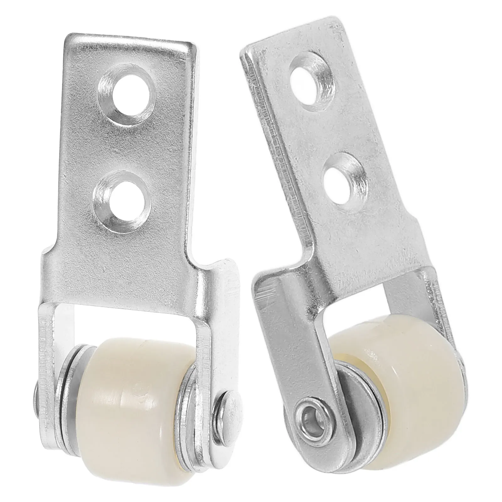 

2pcs Silent Wear-resistant White Nylon Furniture Casters Sliding Door Pulley Roller Hardware Replacement Table Track Wheel