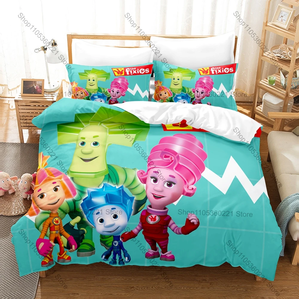 Juego De Cama Con Personajes De The Fixies, 3 Uds., Funda De Edredón Y 2 Fundas De Almohada, Ropa De Cama Suave Y Cómoda, Adorno Para Habitación Infantil — -54%, 30.54€ Coupon, from 24.99€ – 54% descuento – €24.99