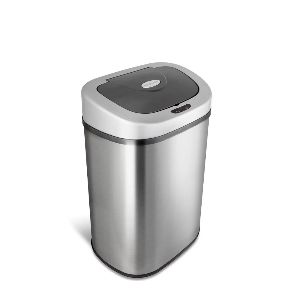 

21.1 Gallon Trash Can, Motion Sensor Touchless Kitchen Trash Can, Stainless Steel Trash Can Kitchen Car Trash Can