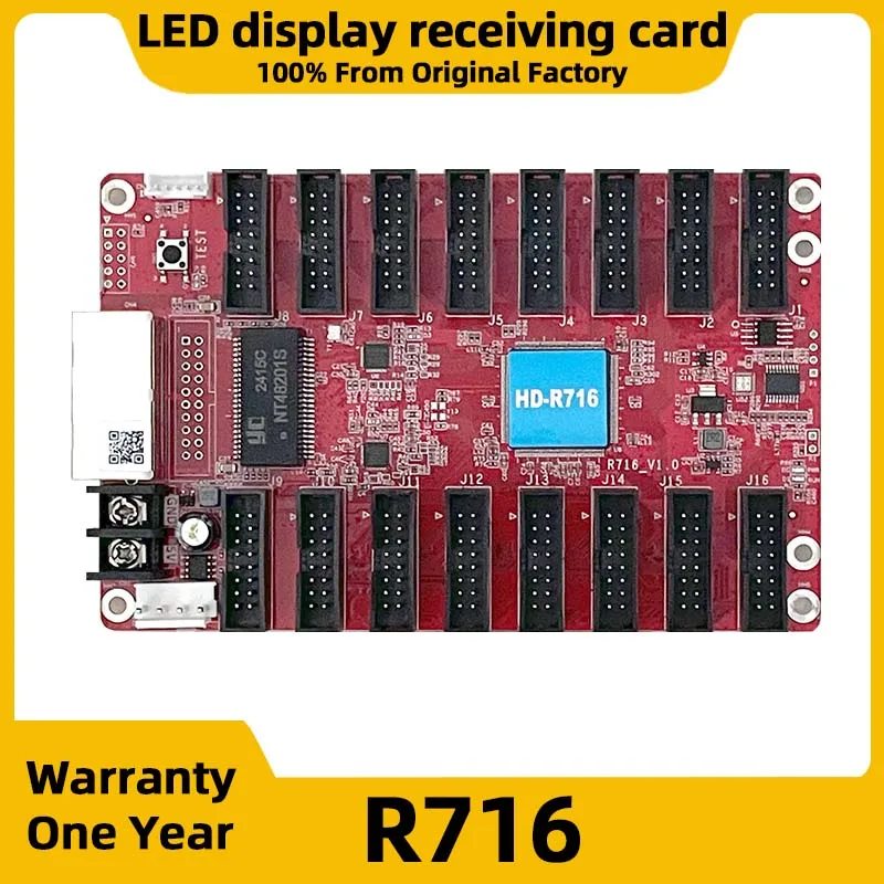 LED Display Screen HD-716 Receiving Card Full Color LED Panel Video Wall RGB Pixel Display Synchronization System Motherboard