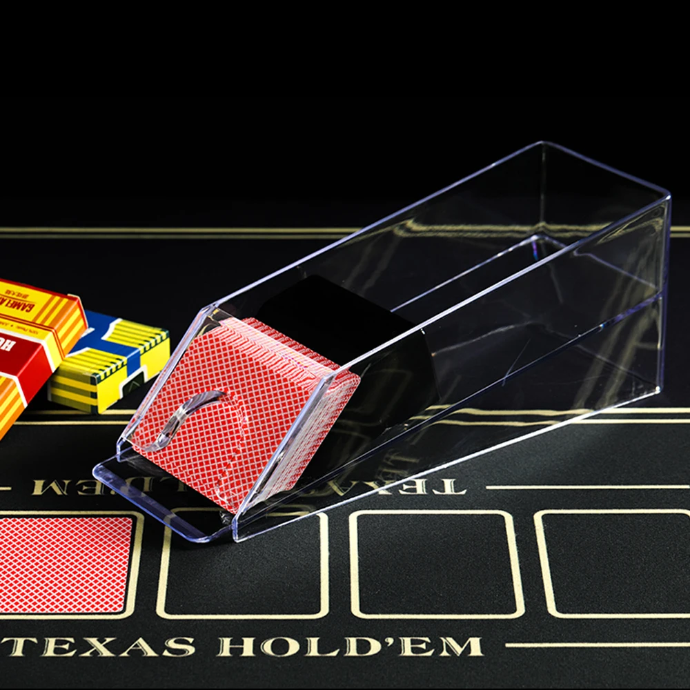 Deals 4-6 Decks of Poker Dealer Texas Hold'em Casino Poker Dealer Table Game Accessories Casino Bar Party Supplies