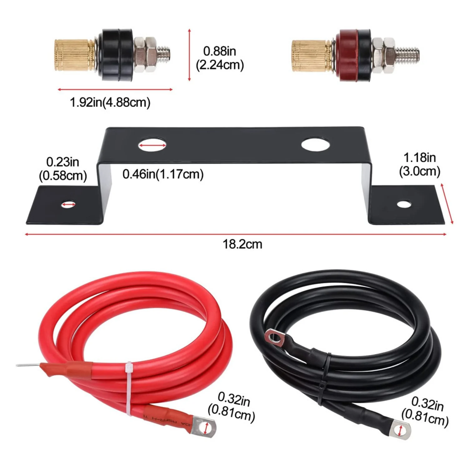 Car Battery Jump Post Terminals Relocation Kit Charging Tool For UTV ATV Car Trucks With 3 Months Warranty