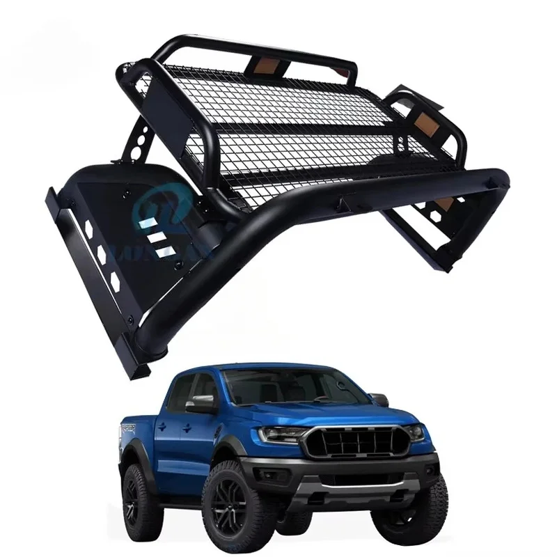 Factory Hot Sale High Quality Stainls Steel Roll Bar Pick Up With Roof Rack Top Basket 4X4 Accsori Ranger