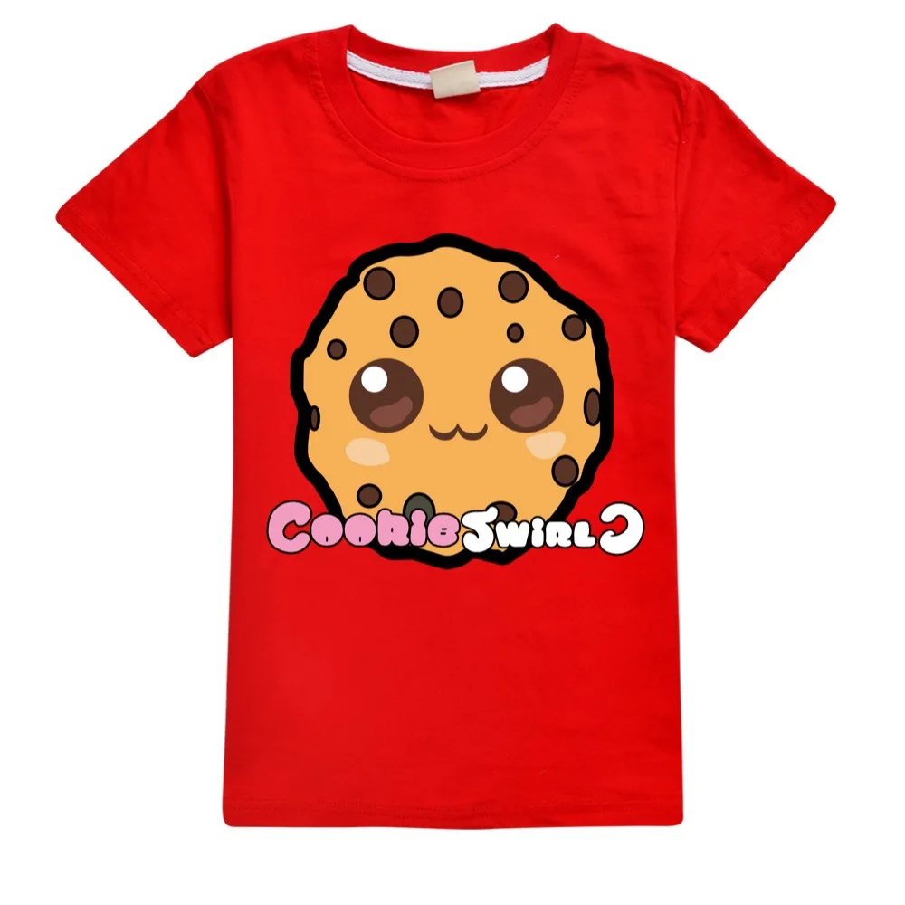 Child Clothes COOKIE SWIRL C Fashion Kids Wear Cotton Summer Casual Tees Boys Short-sleeved T-Shirts Toddler Baby Girls Tops