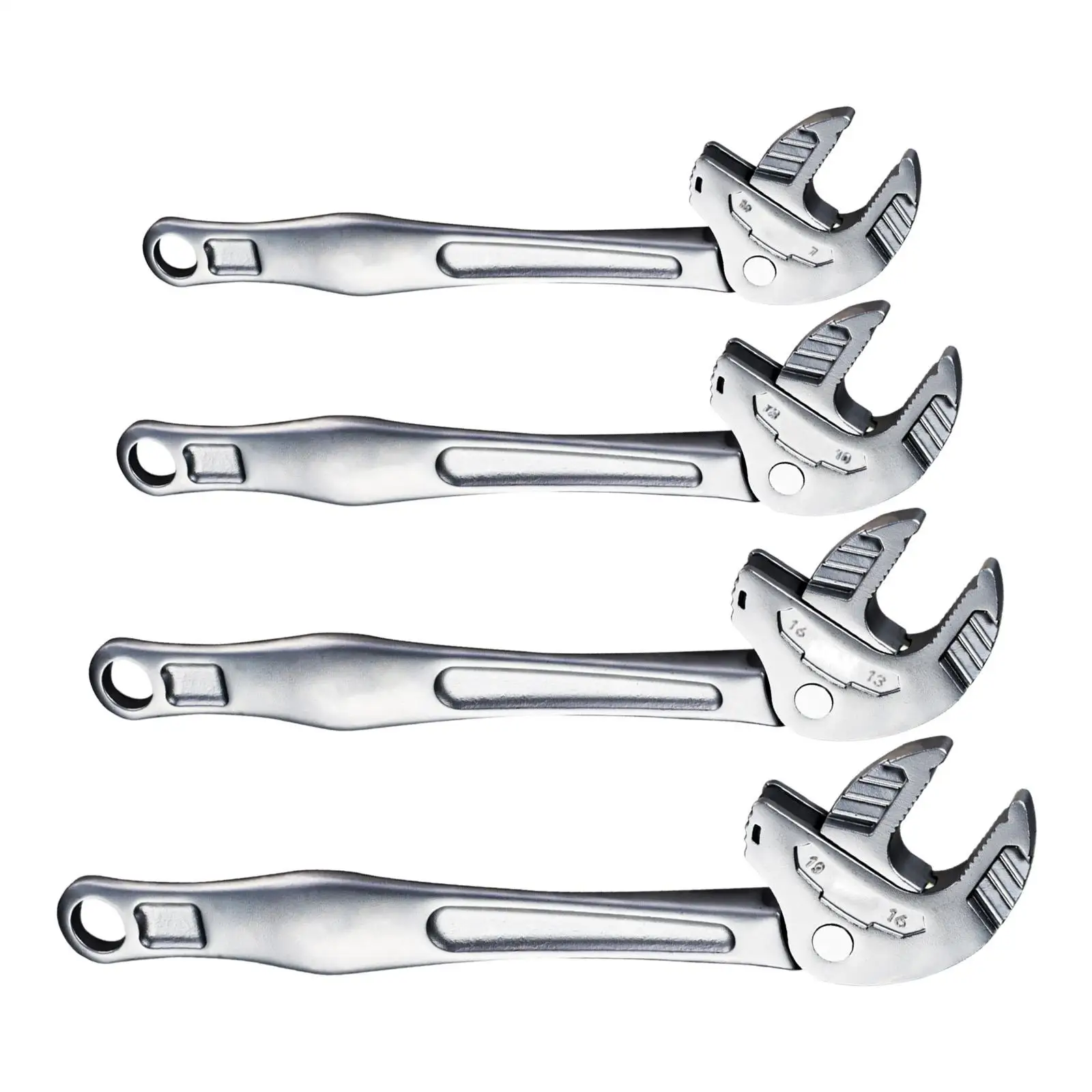 Pipe Wrench 4-Piece Heavy-Duty Rotating Multifunctional Adjustable Spanner Automotive Repair Wrench For Auto Automobile Garage