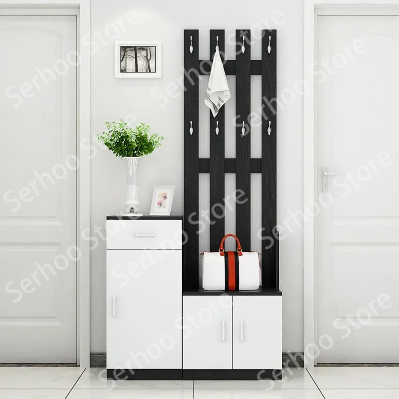 

Integrated Shoe Cabinet Hanging Clothes Rack Floor Ceiling Living Room Household Entrance Bedroom Storageclothes