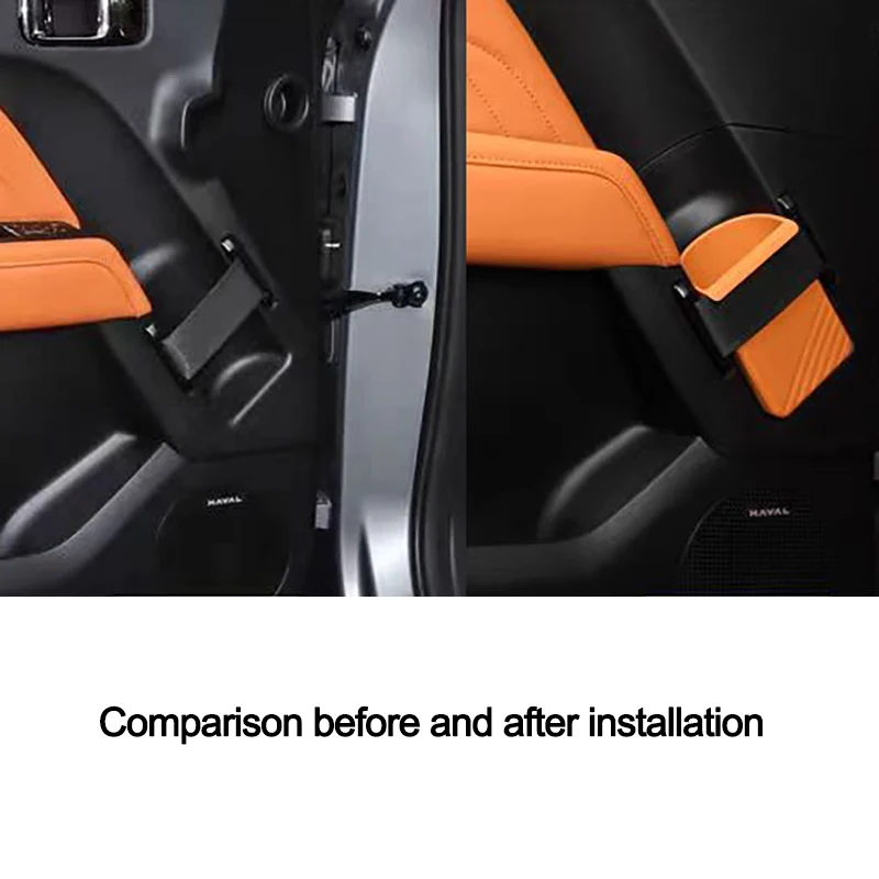 Fit For New Haval H9 MKII 2025+ Silicone Storage Box With Handle Inside The Door Storage Box Brown Four-door Storage Box