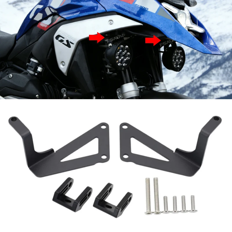 Nebelscheinwerfer-Halterungen für BMW R1300GS R 1300GS R1300 GS 2024 2025 Motorrad-Zubehör Fahrlicht-Scheinwerfer-Halterung