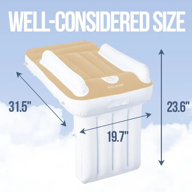 Portable Toddler Airplane Bed For Kid Baby Mattress Air Bed Seat Extender Sleeping Mattress Seat For Travel Car Road Trip