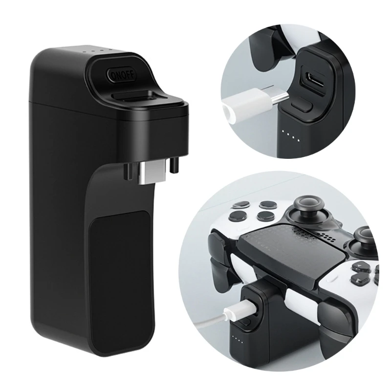 3400mAh Wireless Handle Lithium Battery Back Clip Game Controller Power  with LED  Light for P5/P5Elite